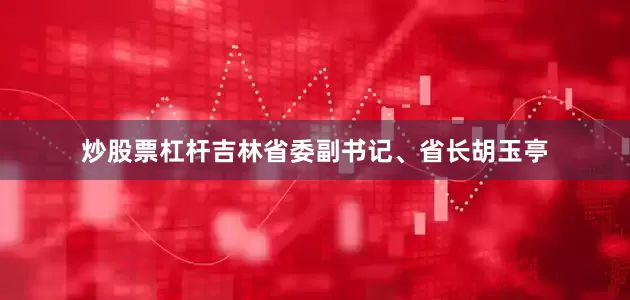 炒股票杠杆吉林省委副书记、省长胡玉亭