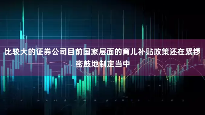 比较大的证券公司目前国家层面的育儿补贴政策还在紧锣密鼓地制定当中