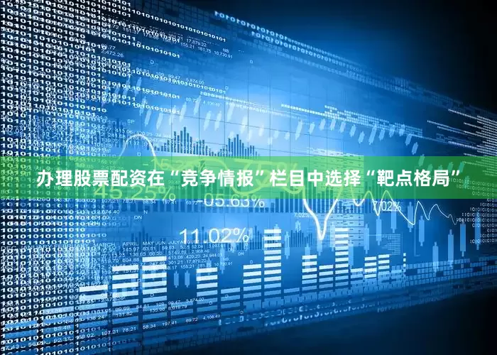 办理股票配资在“竞争情报”栏目中选择“靶点格局”